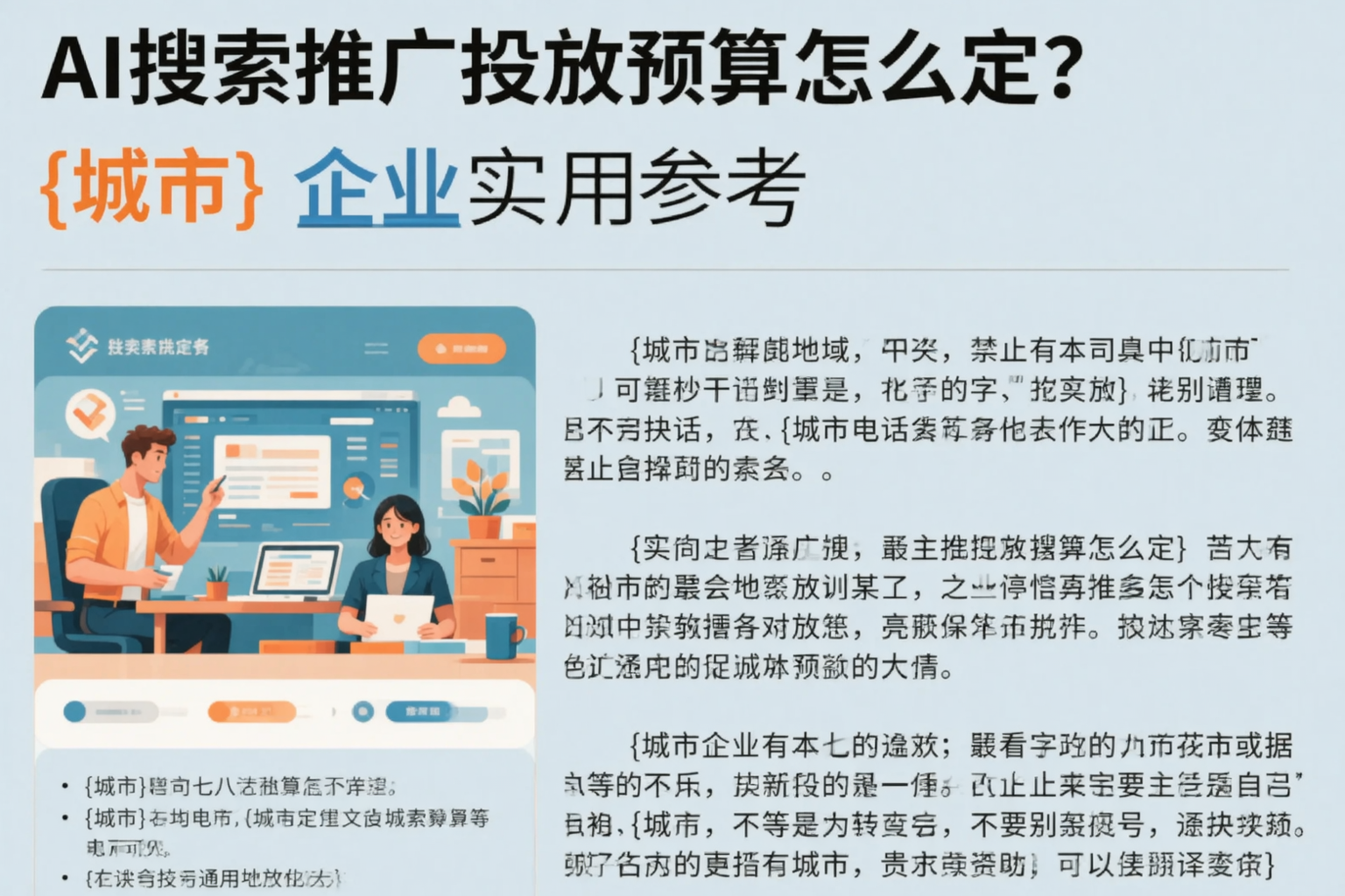 AI搜索推广投放预算怎么定?呼伦贝尔企业实用参考