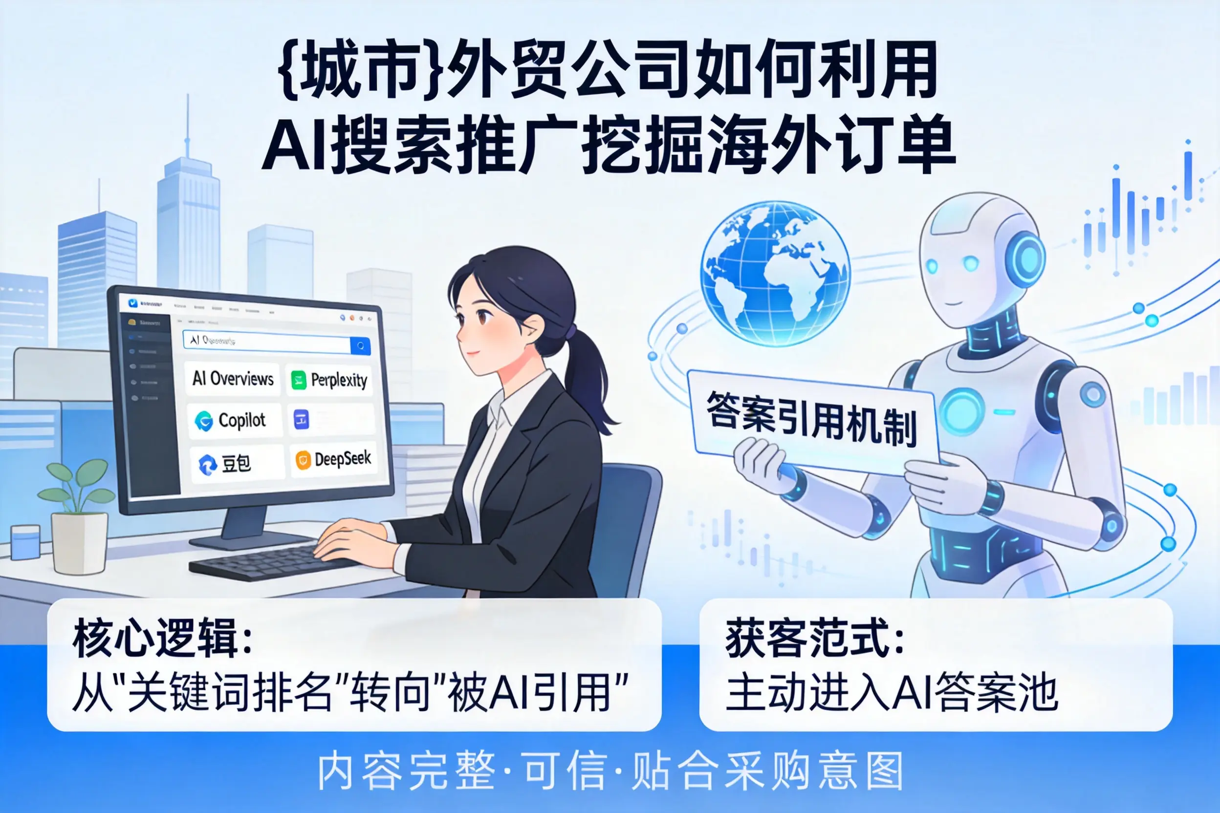 呼伦贝尔外贸公司如何利用AI搜索推广挖掘海外订单