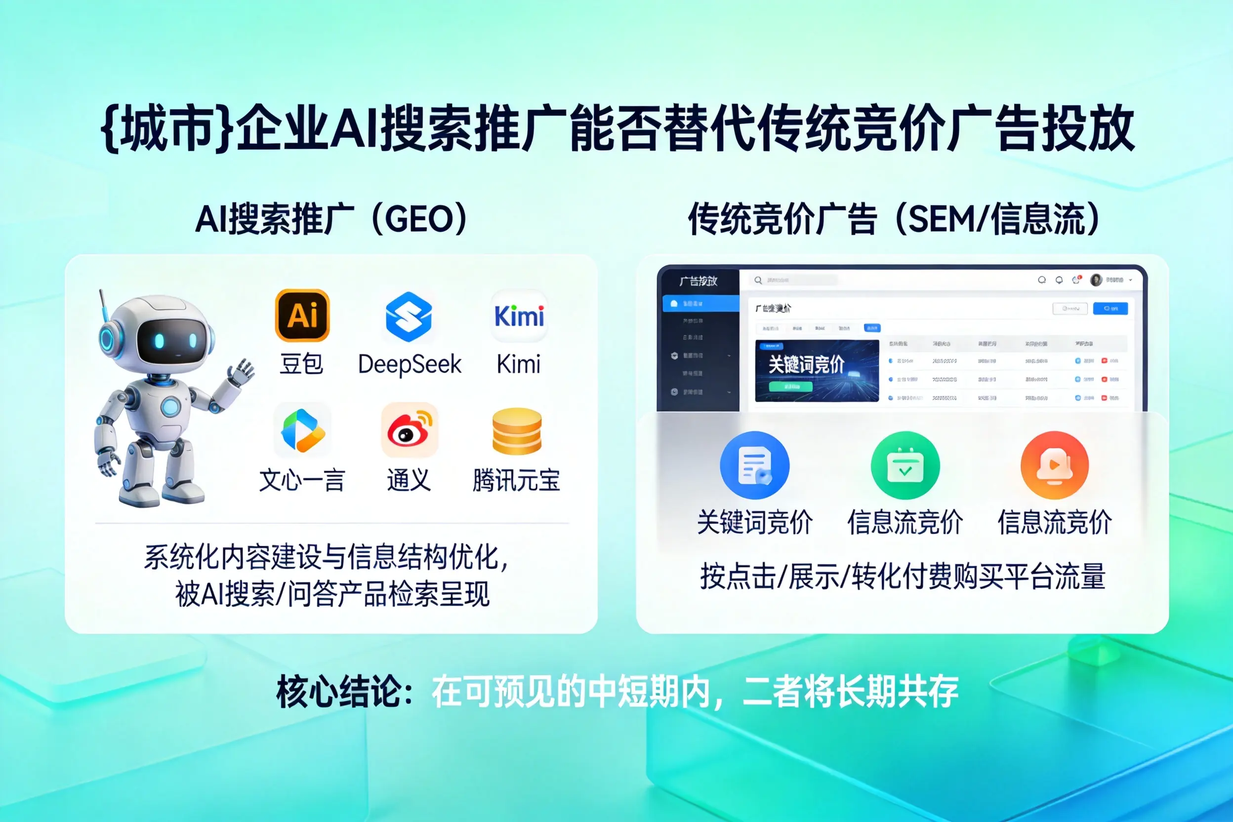 呼伦贝尔企业AI搜索推广能否替代传统竞价广告投放