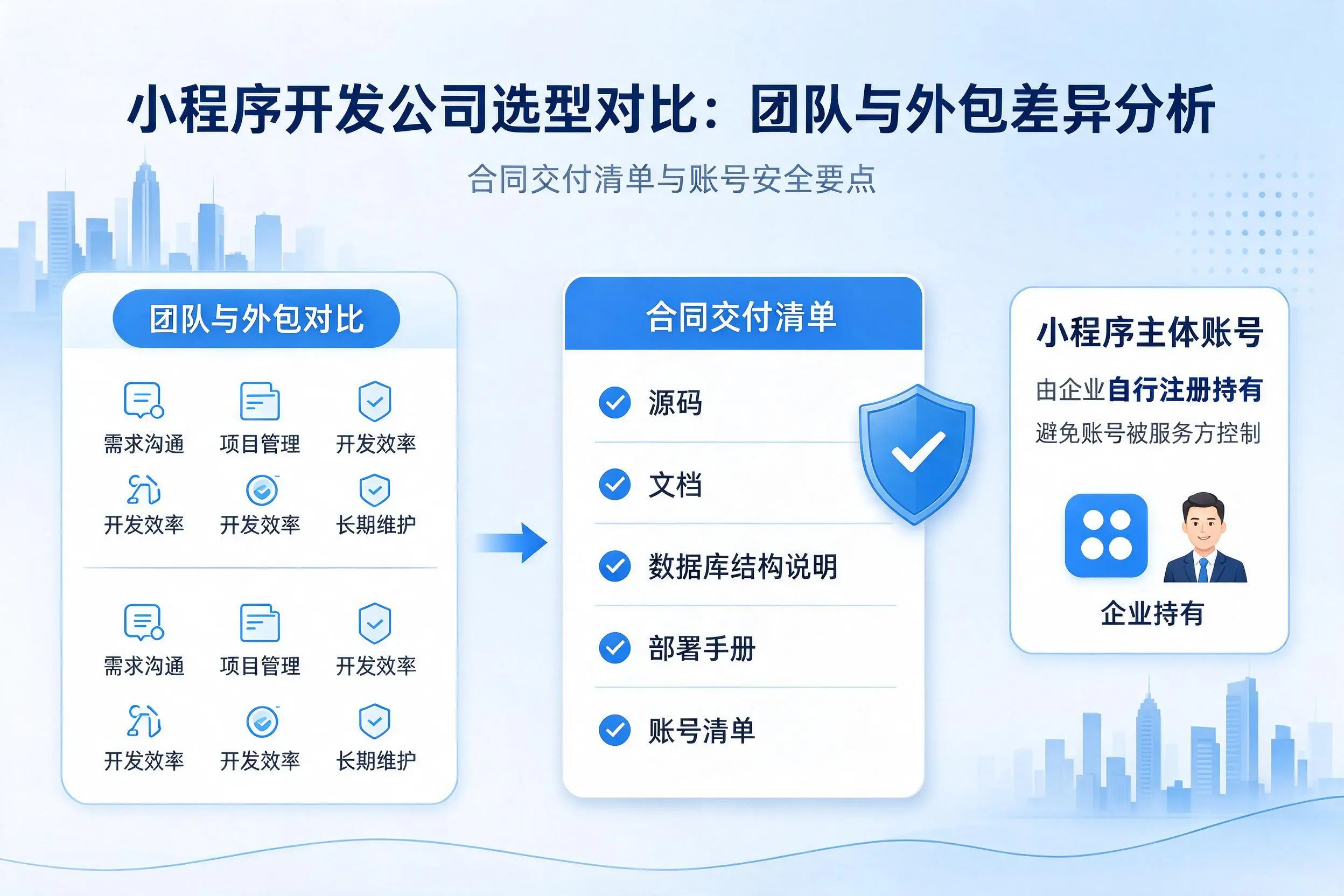 呼伦贝尔小程序开发公司选型对比:团队与外包差异分析