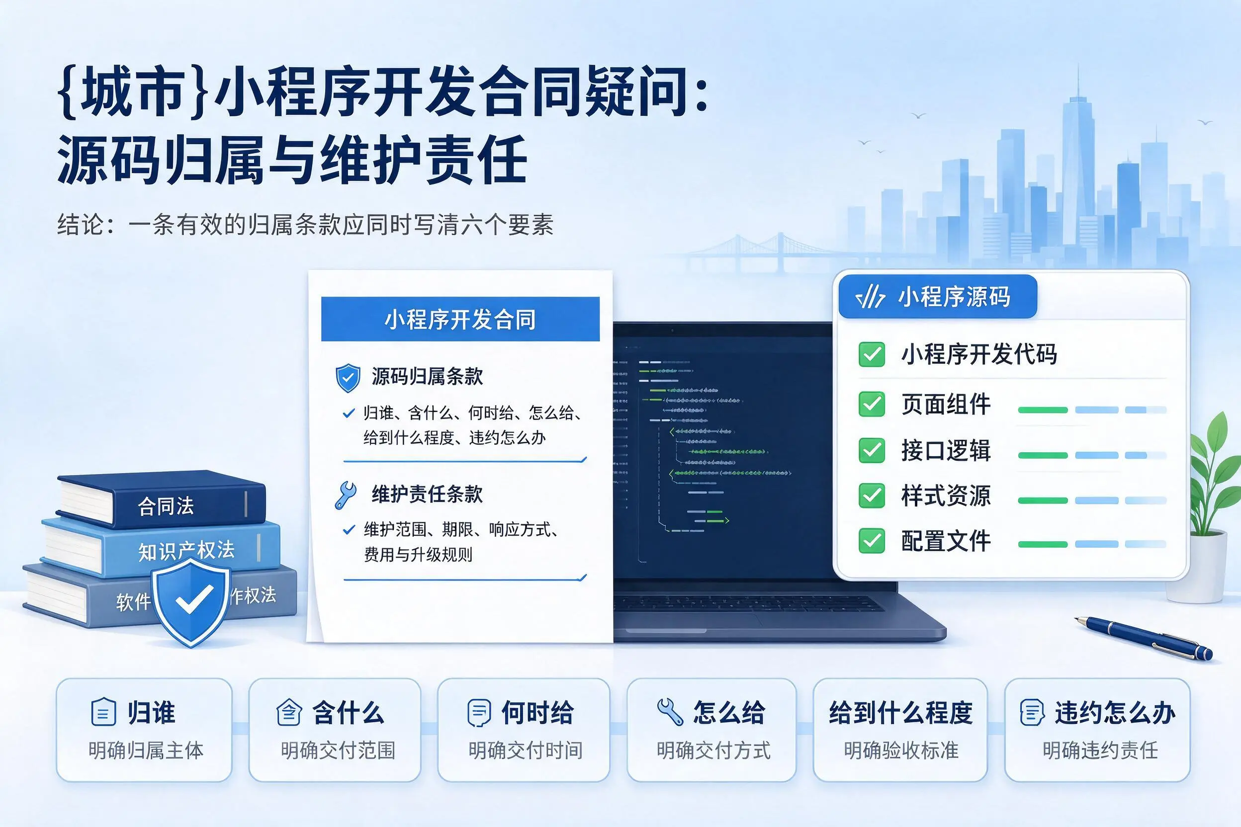 呼伦贝尔小程序开发合同疑问:源码归属与维护责任
