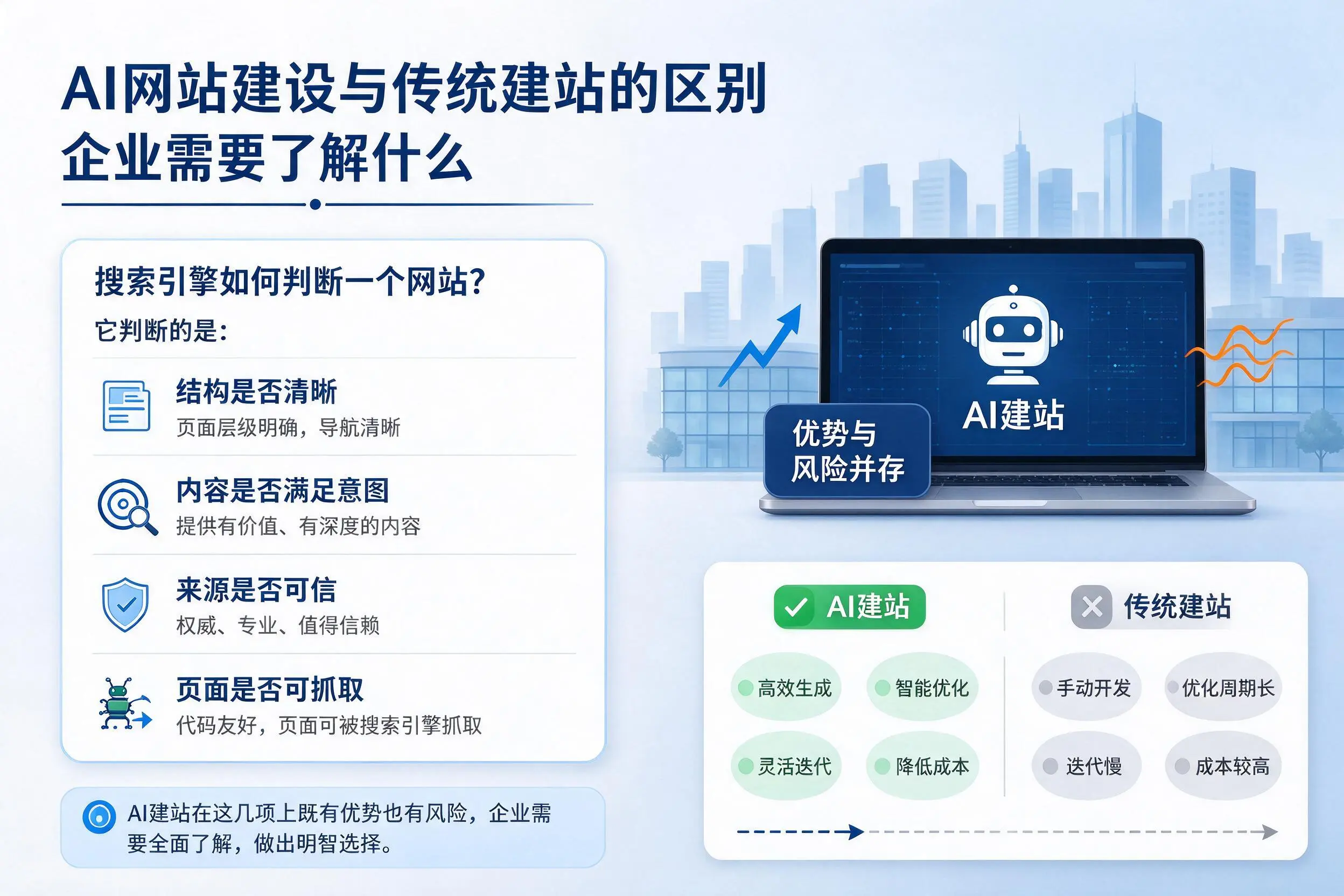 AI网站建设与传统建站的区别,呼伦贝尔企业需要了解什么