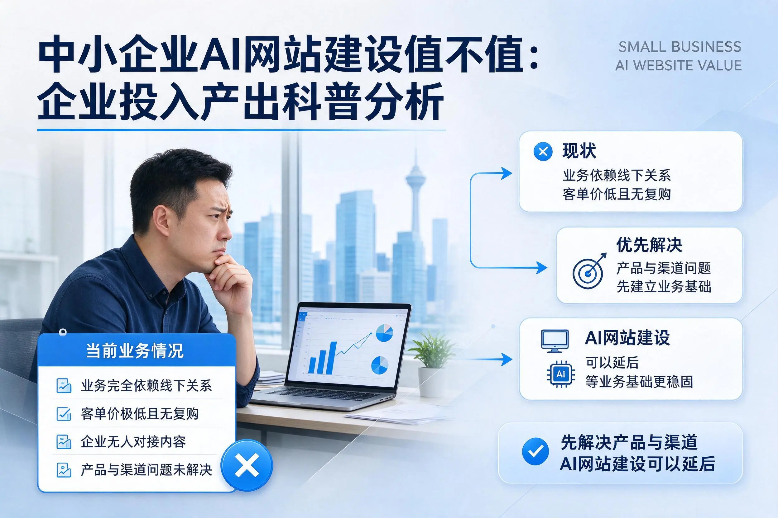 中小企业AI网站建设值不值：呼伦贝尔企业投入产出科普分析