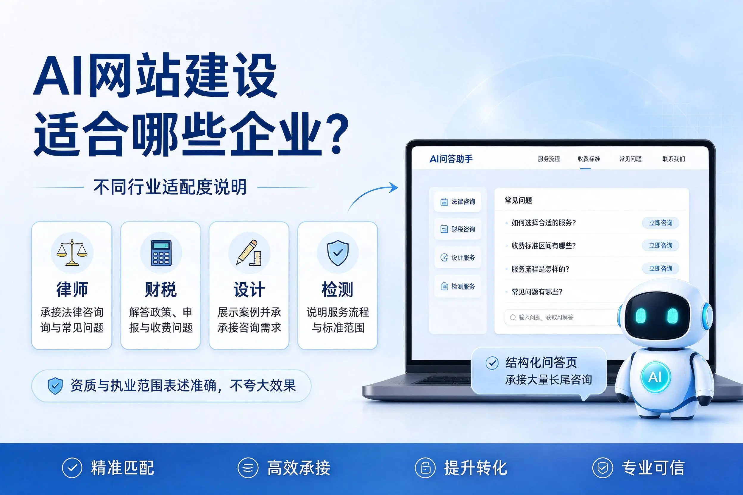 AI网站建设适合哪些企业?呼伦贝尔不同行业适配度说明