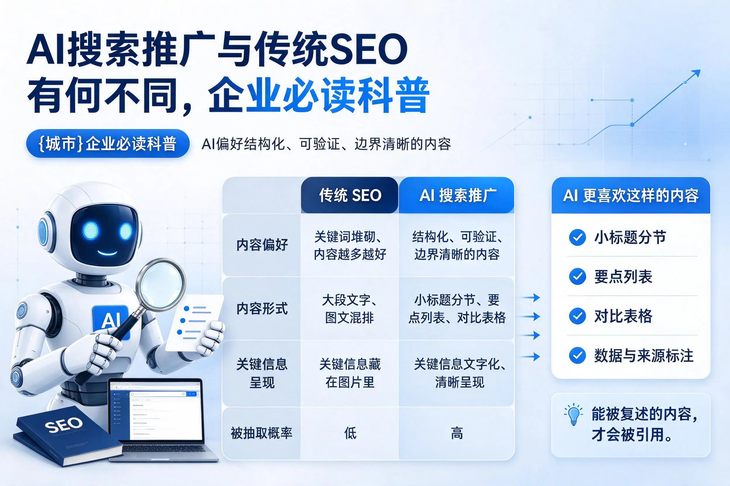 AI搜索推广与传统SEO有何不同,呼伦贝尔企业必读科普
